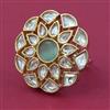 Kundan Adjustable Ring with Carat Plating