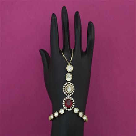 Kundan Adjustable Hath Pan with Mehndi Plating