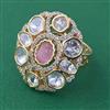 Kundan Adjustable Ring with Carat Plating