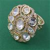 Kundan Adjustable Ring with Carat Plating