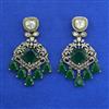 Kundan Classic Earring with Mehndi Plating
