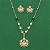 Kundan Pearl Pendant Set with Carat Plating