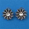 Kundan Classic Earring with Black Plating