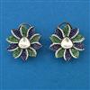 Kundan Classic Earring with Black Plating