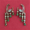Kundan Classic Earring with Mehndi Plating