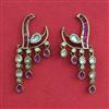 Kundan Classic Earring with Mehndi Plating