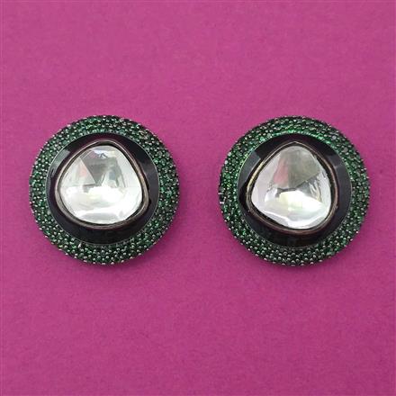 Kundan Tops with Black Plating