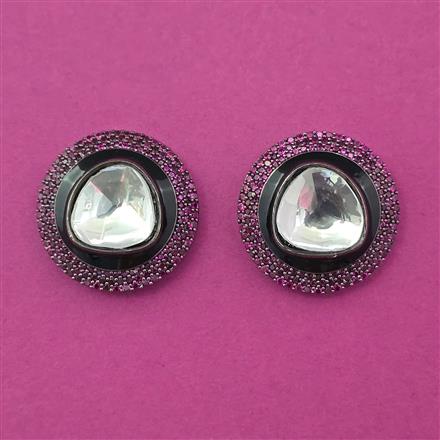 Kundan Tops with Black Plating