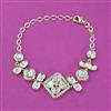 Kundan Adjustable Bracelet with Carat Plating