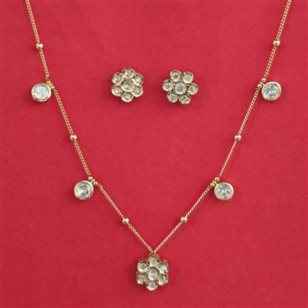 Kundan Classic Pendant Set with Carat Plating
