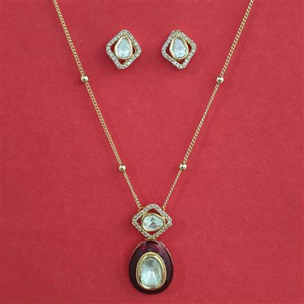 Kundan Classic Pendant Set with Carat Plating