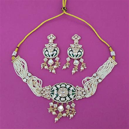 Kundan Choker Necklace with Carat Plating
