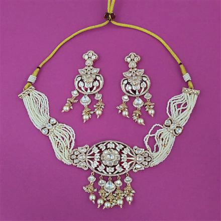 Kundan Choker Necklace with Carat Plating