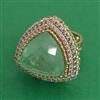 Kundan Adjustable Ring with Carat Plating