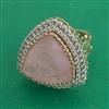 Kundan Adjustable Ring with Carat Plating
