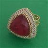 Kundan Adjustable Ring with Carat Plating