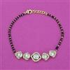 Kundan Hand Mangalsutra Bracelet with Mehndi Plating Carat Plating