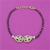 Kundan Hand Mangalsutra Bracelet with Carat Plating