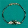 Kundan Hand Mangalsutra Bracelet with Mehndi Plating