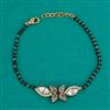 Kundan Hand Mangalsutra Bracelet with Mehndi Plating