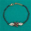 Kundan Hand Mangalsutra Bracelet with Mehndi Plating