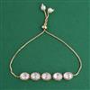Kundan Adjustable Bracelet with Carat Plating
