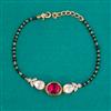 Kundan Hand Mangalsutra Bracelet with Carat Plating