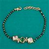Kundan Hand Mangalsutra Bracelet with Carat Plating