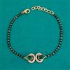 Kundan Hand Mangalsutra Bracelet with Carat Plating