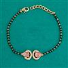 Kundan Hand Mangalsutra Bracelet with Carat Plating