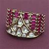 Kundan Adjustable Ring with Mehndi Plating