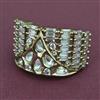 Kundan Adjustable Ring with Mehndi Plating