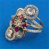 Kundan Adjustable Ring with Carat Plating