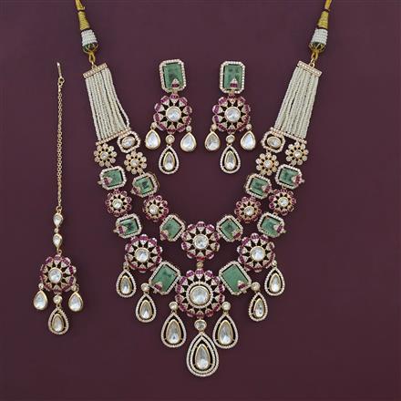 Kundan Layered Necklace with Carat Plating