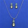 Kundan Classic Pendant Set with Mehndi Plating