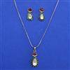 Kundan Classic Pendant Set with Mehndi Plating