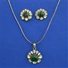 Kundan Classic Pendant Set with Mehndi Plating