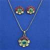 Kundan Classic Pendant Set with Mehndi Plating