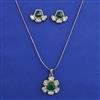Kundan Classic Pendant Set with Mehndi Plating