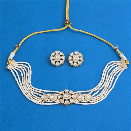 Kundan Choker Necklace with Carat Plating