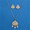 Kundan Classic Pendant Set with Mehndi Plating