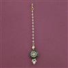 Kundan Pearl Tikka with Mehndi Plating