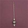 Kundan Pearl Tikka with Mehndi Plating