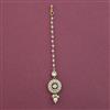 Kundan Pearl Tikka with Mehndi Plating