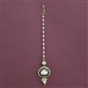 Kundan Pearl Tikka with Mehndi Plating