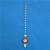Kundan Pearl Tikka with Mehndi Plating