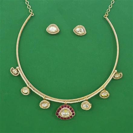 Kundan Hasli Necklace with Carat Plating