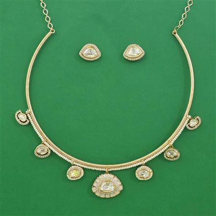 Kundan Hasli Necklace with Carat Plating