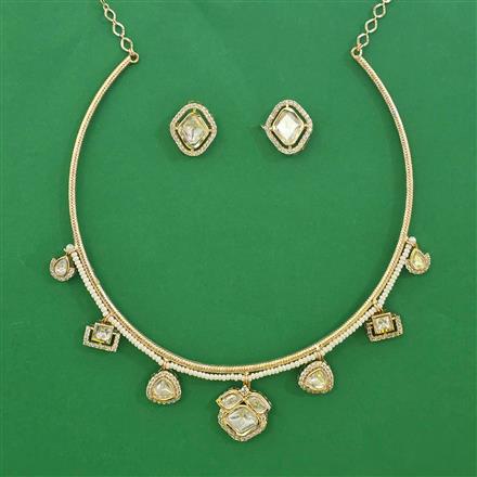 Kundan Hasli Necklace with Carat Plating