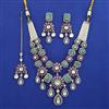 Kundan Classic Necklace with Mehndi Plating